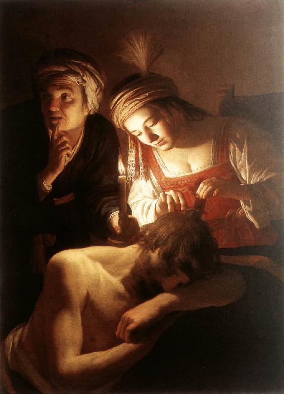 HONTHORST, Gerrit van Samson and Delilah sf oil painting image